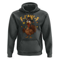Funny F Caw F Thanksgiving Turkey Hoodie Poultry Humor - Wonder Print Shop
