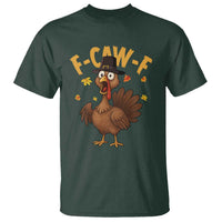 Funny F Caw F Thanksgiving Turkey T Shirt Poultry Humor - Wonder Print Shop