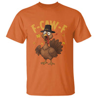 Funny F Caw F Thanksgiving Turkey T Shirt Poultry Humor - Wonder Print Shop