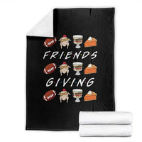 Funny Thanksgiving Thankful Friends Giving Party Throw Blanket - Wonder Print Shop