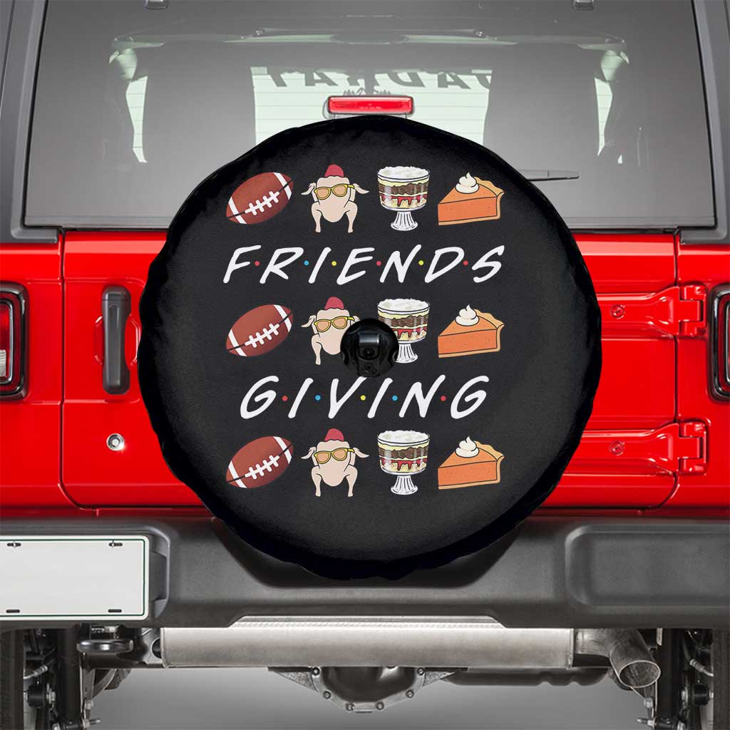 Funny Thanksgiving Thankful Friends Giving Party Spare Tire Cover - Wonder Print Shop