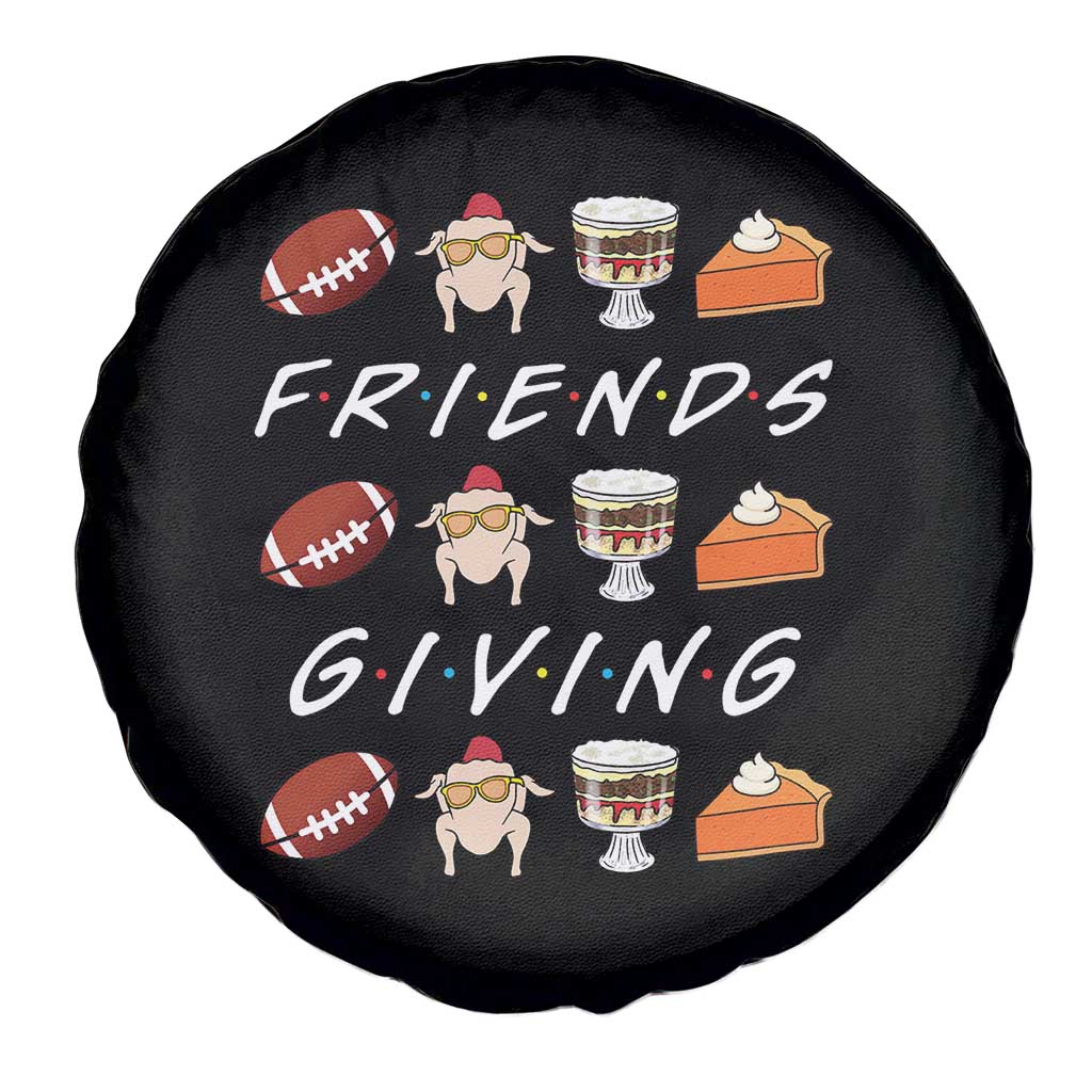 Funny Thanksgiving Thankful Friends Giving Party Spare Tire Cover - Wonder Print Shop