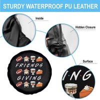 Funny Thanksgiving Thankful Friends Giving Party Spare Tire Cover - Wonder Print Shop