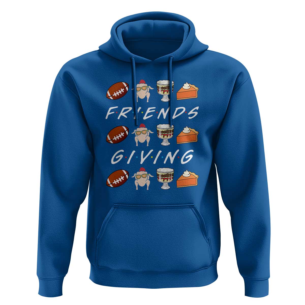 Funny Thanksgiving Thankful Friends Giving Party Hoodie - Wonder Print Shop