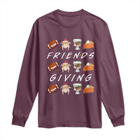 Funny Thanksgiving Thankful Friends Giving Party Long Sleeve Shirt - Wonder Print Shop