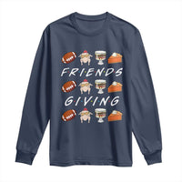 Funny Thanksgiving Thankful Friends Giving Party Long Sleeve Shirt - Wonder Print Shop
