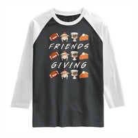 Funny Thanksgiving Thankful Friends Giving Party Raglan Shirt - Wonder Print Shop