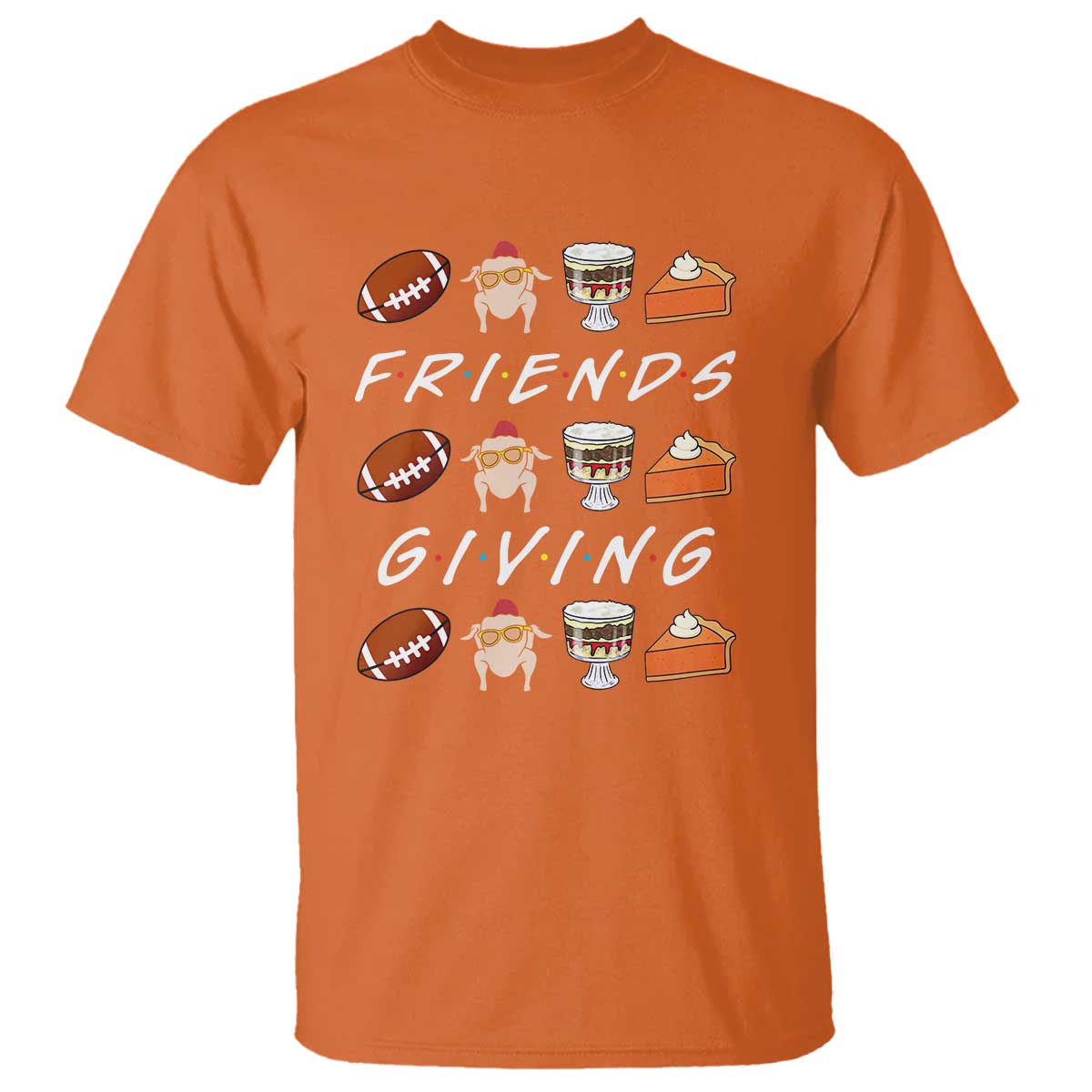 Funny Thanksgiving Thankful Friends Giving Party T Shirt - Wonder Print Shop