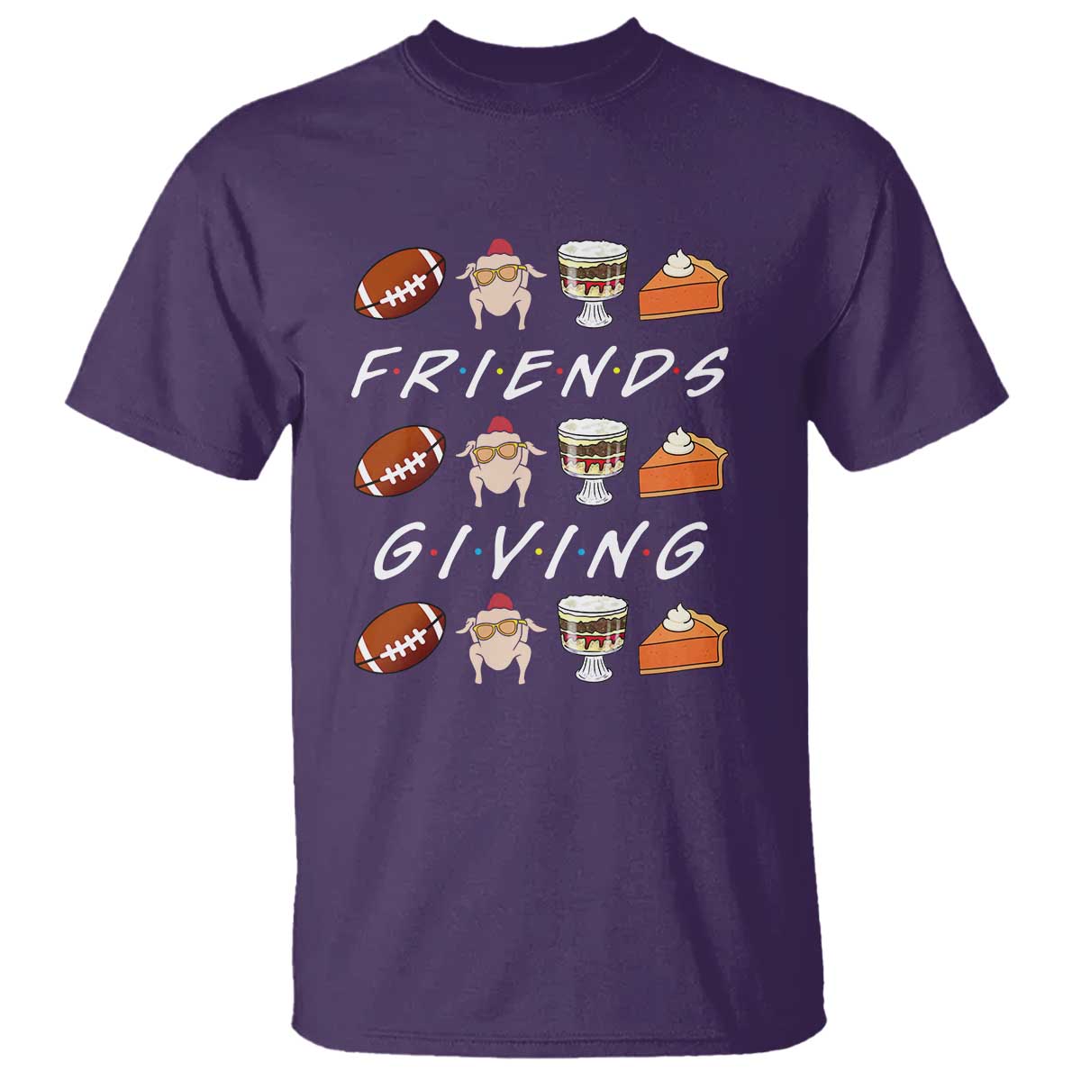 Funny Thanksgiving Thankful Friends Giving Party T Shirt - Wonder Print Shop