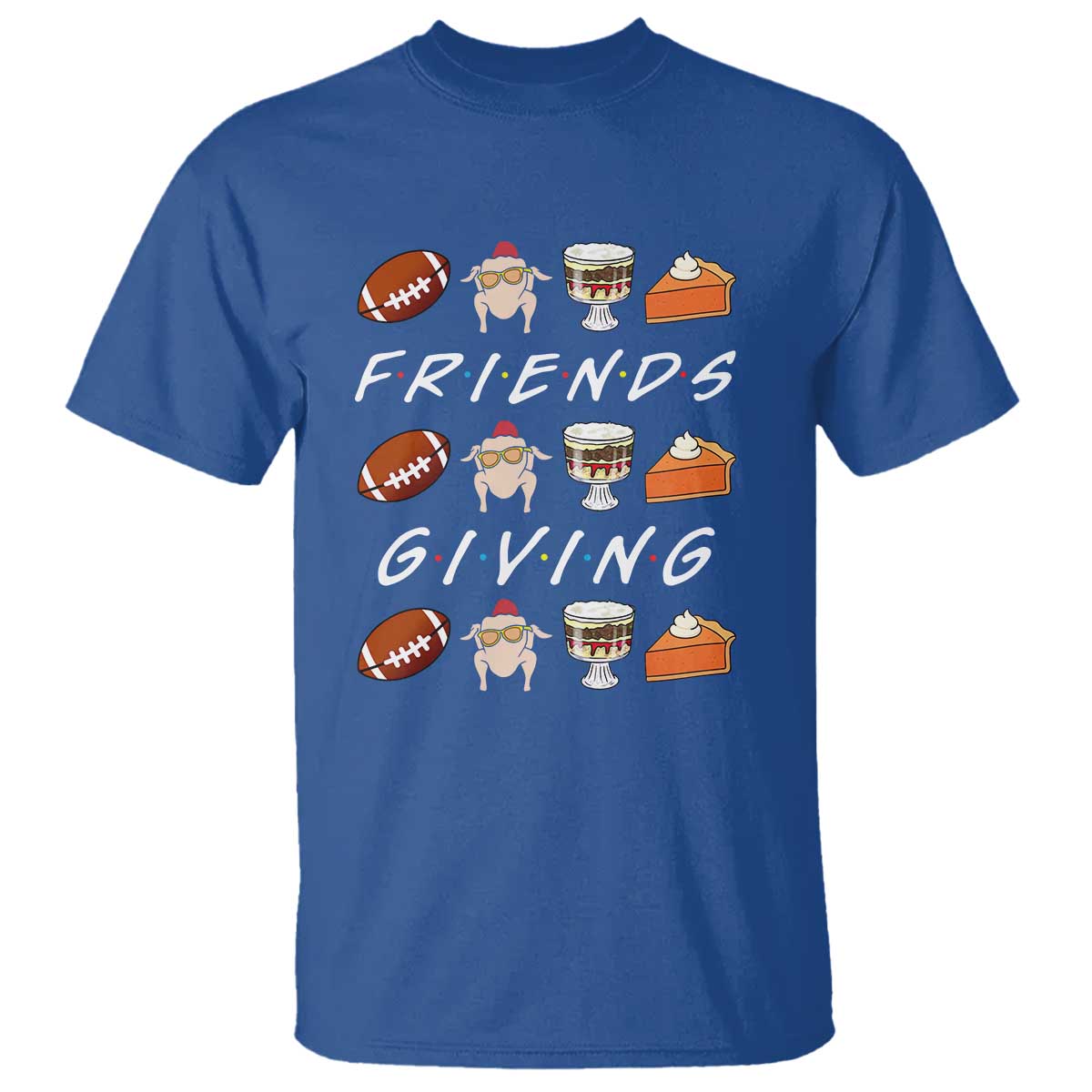 Funny Thanksgiving Thankful Friends Giving Party T Shirt - Wonder Print Shop