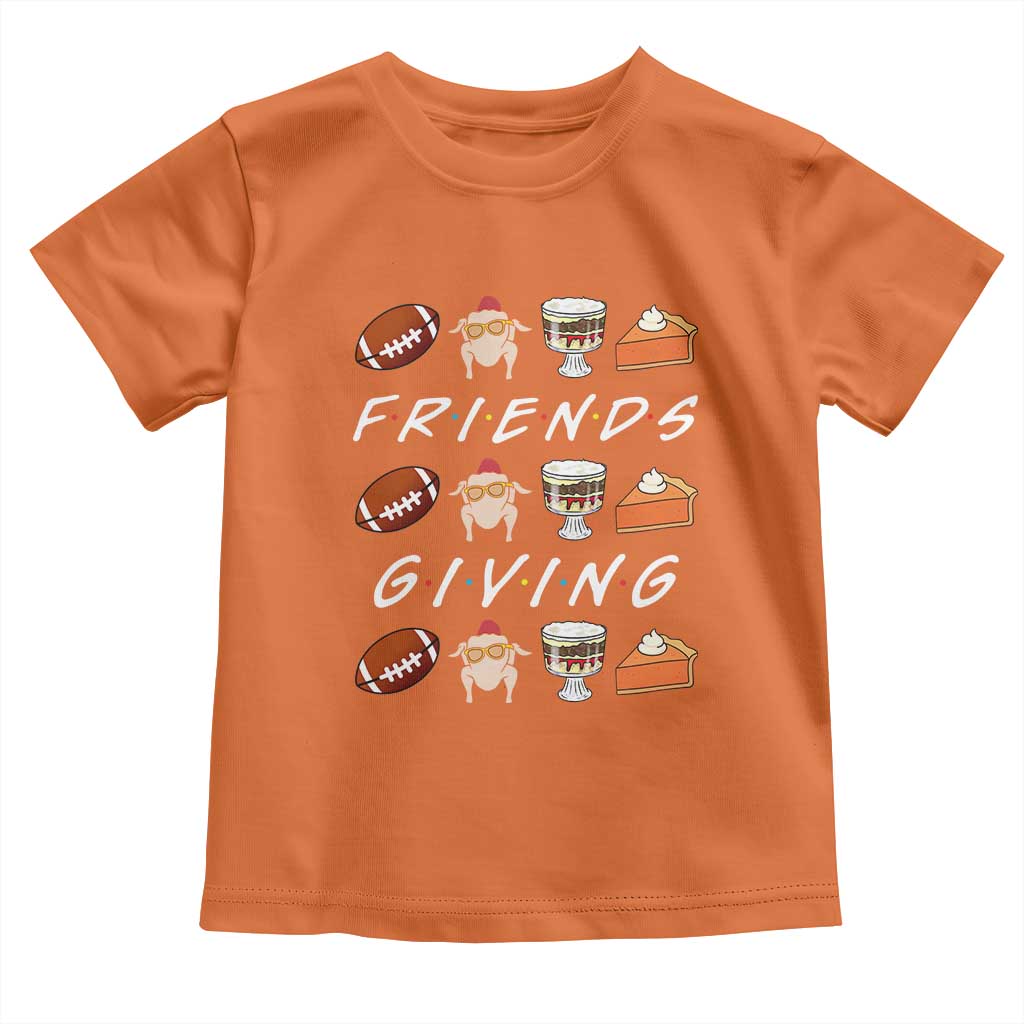Funny Thanksgiving Thankful Friends Giving Party Toddler T Shirt - Wonder Print Shop