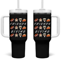 Funny Thanksgiving Thankful Friends Giving Party Tumbler With Handle - Wonder Print Shop