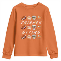Funny Thanksgiving Thankful Friends Giving Party Youth Sweatshirt - Wonder Print Shop