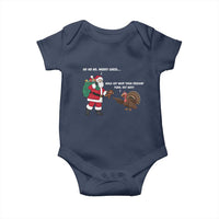 Funny Thanksgiving Christmas Baby Onesie Wait Your Turn Fat Boy Santa Turkey Thanksmas - Wonder Print Shop