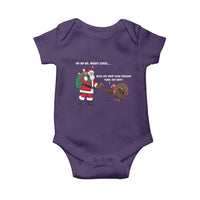 Funny Thanksgiving Christmas Baby Onesie Wait Your Turn Fat Boy Santa Turkey Thanksmas - Wonder Print Shop