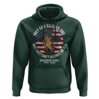 Charlie Kirk Memorial Hoodie They Can Silence One But They Cant Silence Us All - Wonder Print Shop