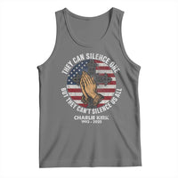 Charlie Kirk Memorial Tank Top They Can Silence One But They Cant Silence Us All - Wonder Print Shop