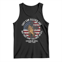 Charlie Kirk Memorial Tank Top They Can Silence One But They Cant Silence Us All - Wonder Print Shop