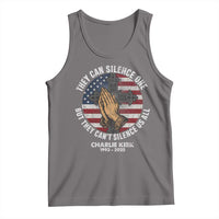 Charlie Kirk Memorial Tank Top They Can Silence One But They Cant Silence Us All - Wonder Print Shop