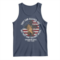 Charlie Kirk Memorial Tank Top They Can Silence One But They Cant Silence Us All - Wonder Print Shop