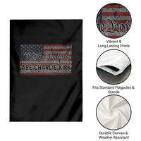 We Are Charlie Kirk Garden Flag We The People Vintage American Flag - Wonder Print Shop