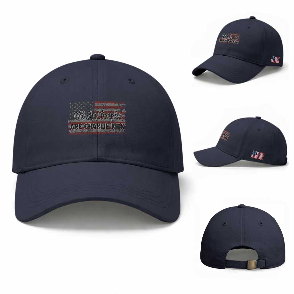 We Are Charlie Kirk Baseball Cap We The People Vintage American Flag