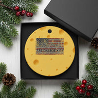 We Are Charlie Kirk Ceramic Ornament We The People Vintage American Flag - Wonder Print Shop