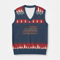 We Are Charlie Kirk V-Neck Knit Sweater Vest We The People Vintage American Flag - Wonder Print Shop