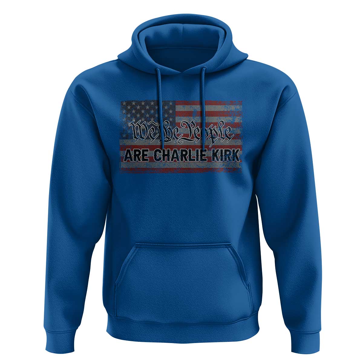We Are Charlie Kirk Hoodie We The People Vintage American Flag - Wonder Print Shop