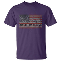 We Are Charlie Kirk T Shirt We The People Vintage American Flag - Wonder Print Shop
