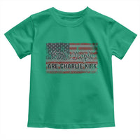 We Are Charlie Kirk Toddler T Shirt We The People Vintage American Flag - Wonder Print Shop