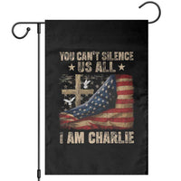 I Am Charlie Kirk Garden Flag You Cant Silence Us All Vintage American Flag - Wonder Print Shop