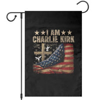 I Am Charlie Kirk Garden Flag Freedom Vintage American Flag - Wonder Print Shop