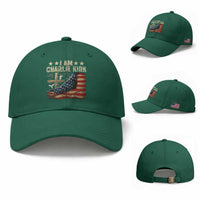 I Am Charlie Kirk Baseball Cap Freedom Vintage American Flag