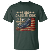 I Am Charlie Kirk T Shirt Freedom Vintage American Flag - Wonder Print Shop
