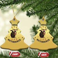Funny Xmas Squirrel Christmas Ornament The Original Nutcracker Snowflake Santa Hat - Wonder Print Shop