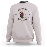 Funny Christmas Squirrel Sweatshirt The Original Nutcracker Snowflake Santa Hat TS11
