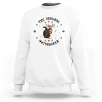 Funny Christmas Squirrel Sweatshirt The Original Nutcracker Snowflake Santa Hat - Wonder Print Shop