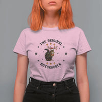 Funny Christmas Squirrel T Shirt For Women The Original Nutcracker Snowflake Santa Hat - Wonder Print Shop