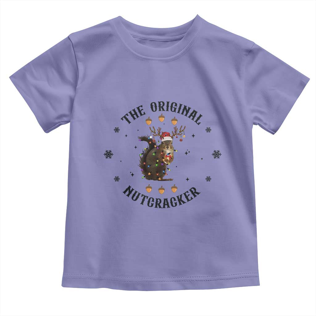 Funny Christmas Squirrel Toddler T Shirt The Original Nutcracker Snowflake Santa Hat TS11
