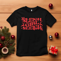 Funny Christmas T Shirt Sleigh Girl Sleigh Reindeer - Wonder Print Shop