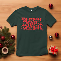 Funny Christmas T Shirt Sleigh Girl Sleigh Reindeer - Wonder Print Shop