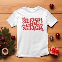 Funny Christmas T Shirt Sleigh Girl Sleigh Reindeer - Wonder Print Shop