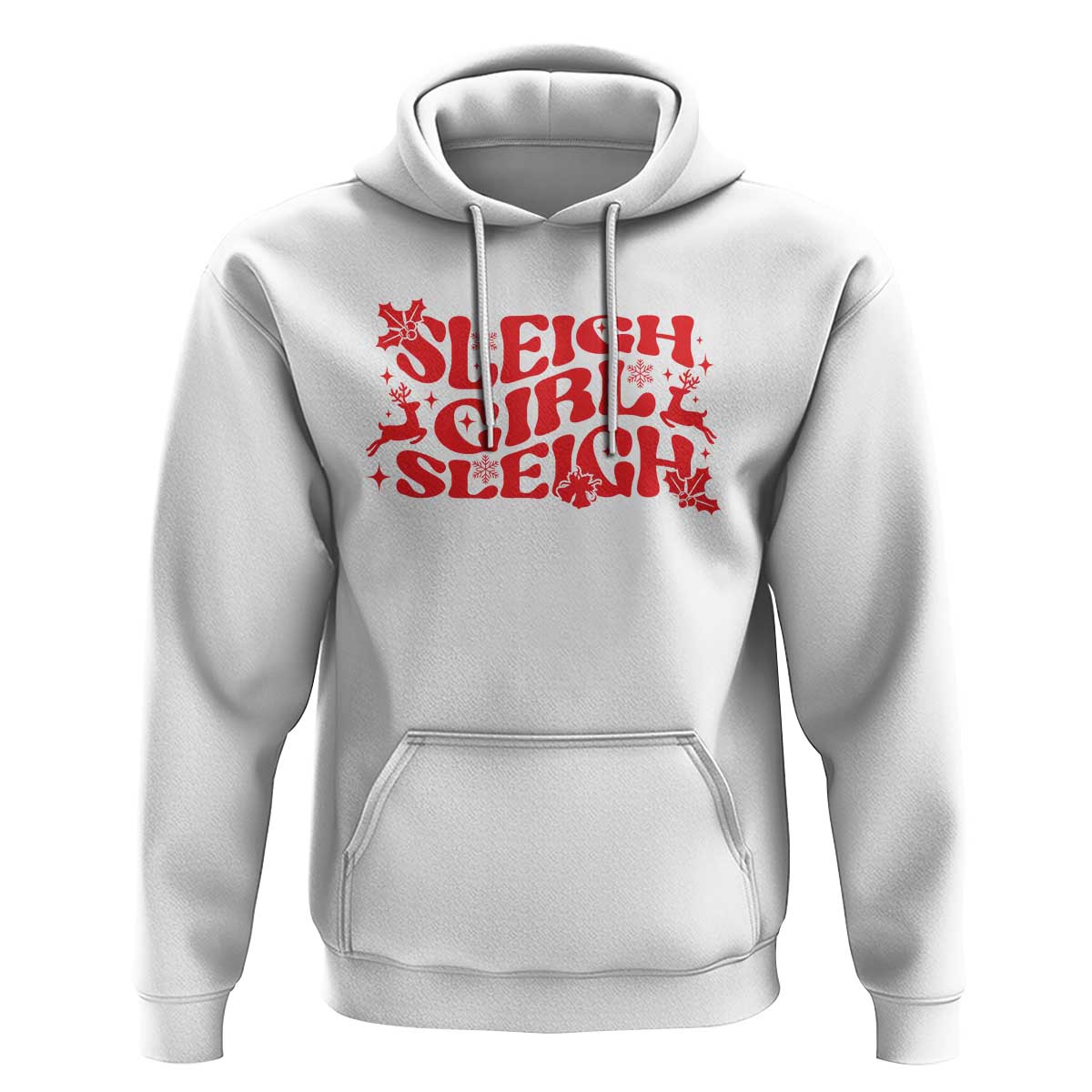 Funny Christmas Hoodie Sleigh Girl Sleigh Reindeer