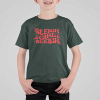 Funny Christmas T Shirt For Kid Sleigh Girl Sleigh Reindeer - Wonder Print Shop