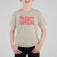Funny Christmas T Shirt For Kid Sleigh Girl Sleigh Reindeer - Wonder Print Shop