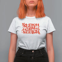 Funny Christmas T Shirt For Women Sleigh Girl Sleigh Reindeer - Wonder Print Shop