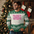 Funny Pink Xmas Ugly Christmas Sweater Sleigh Girl Sleigh Reindeer - Wonder Print Shop