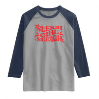 Funny Christmas Raglan Shirt Sleigh Girl Sleigh Reindeer - Wonder Print Shop
