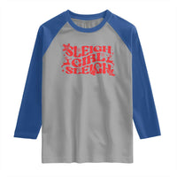 Funny Christmas Raglan Shirt Sleigh Girl Sleigh Reindeer - Wonder Print Shop